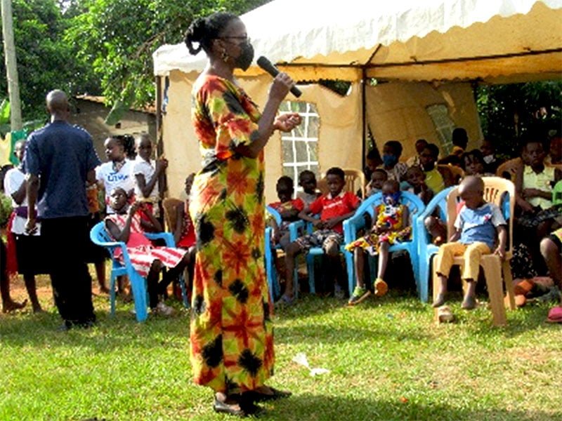 Global Village Children's Project - Anne Muyanga Speaks at Wanyange Community Center