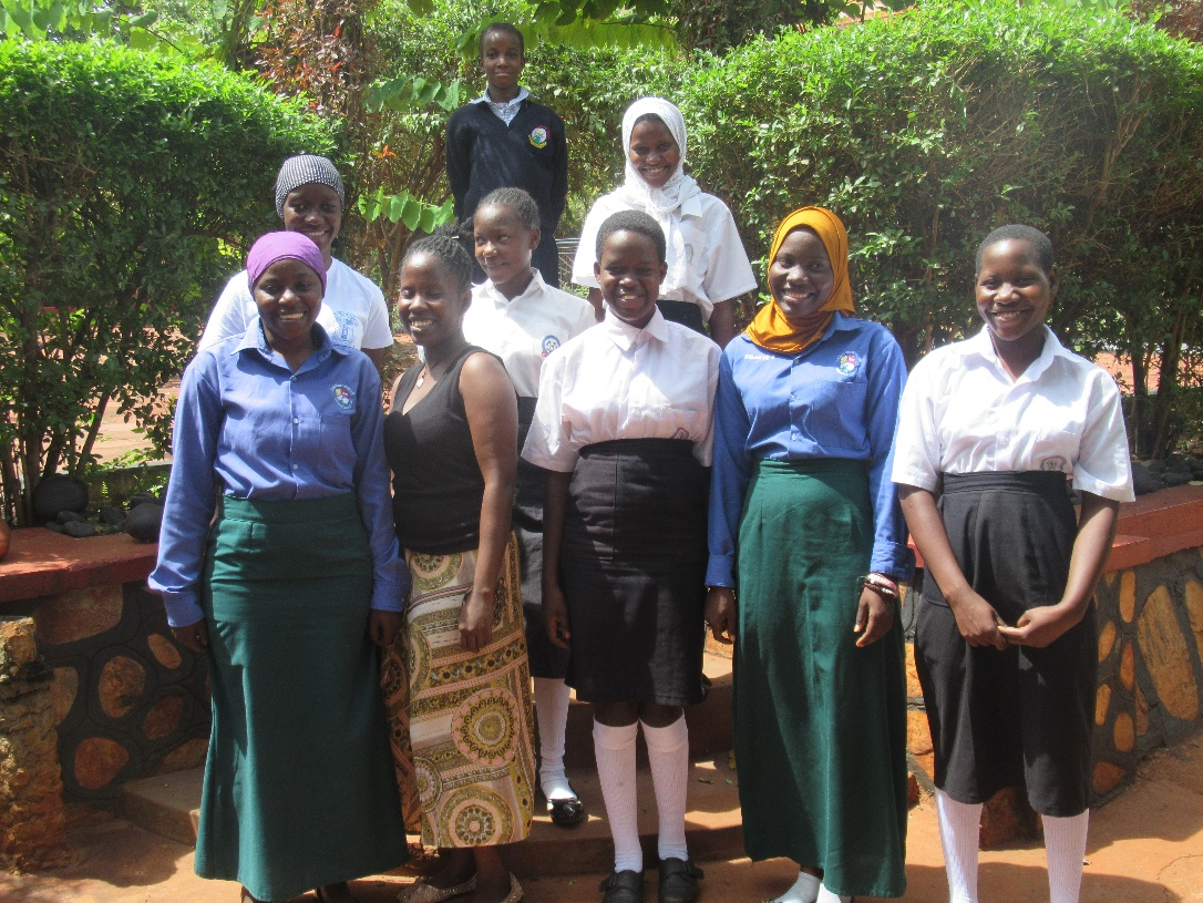 Pictured clockwise, from student’s right to left, Shifa, Abi Beat, Becky, Kevinah, Shamin and Annah