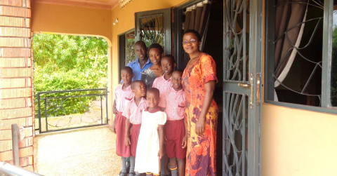 Anne and Children at GVCP School House